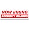 Signmission Now Hiring Security Guards Banner Apply Inside Accepting Application Single Sided B-96-30305 - alternate 1